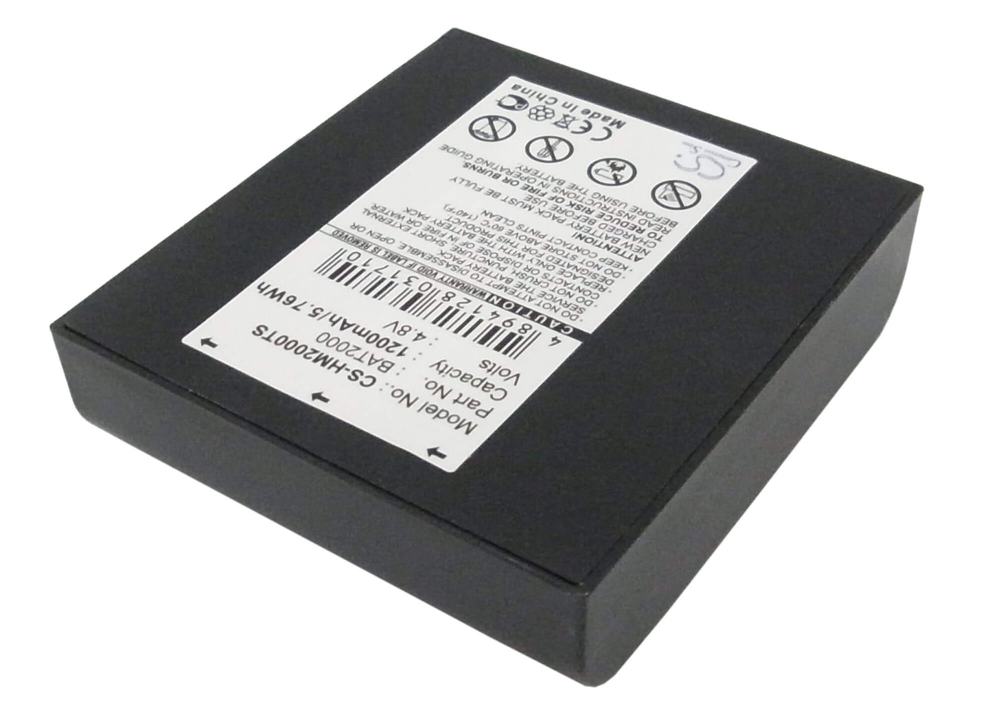 4.8V, 1200mAh, Ni-MH Battery fits Hme, Com 2000, 5.76Wh