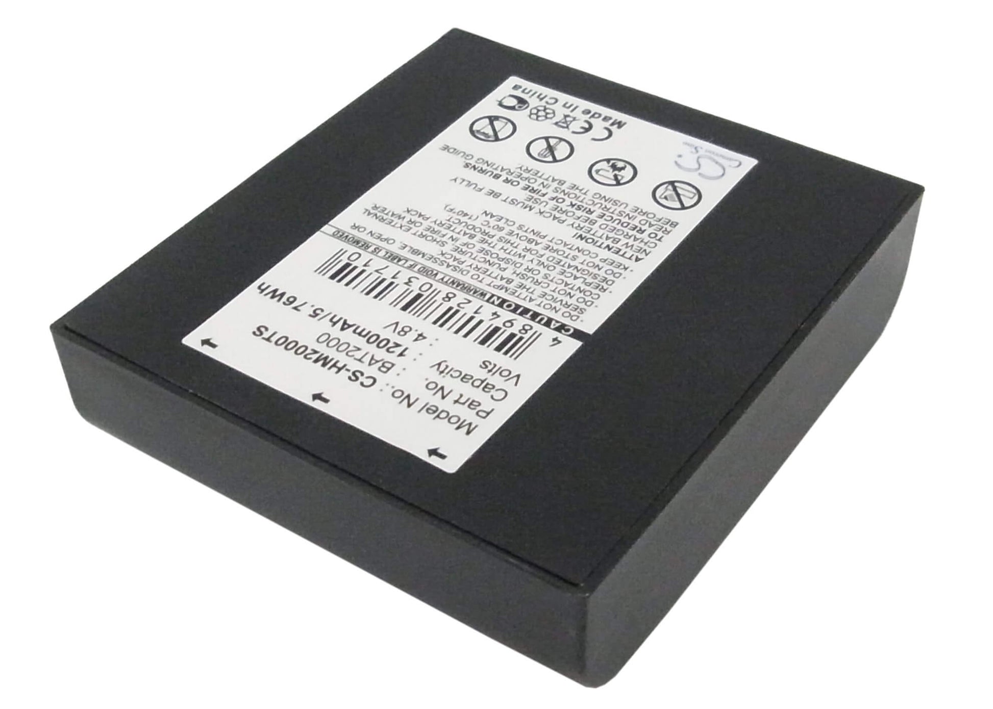 4.8V, 1200mAh, Ni-MH Battery fits Hme, Com 2000, 5.76Wh