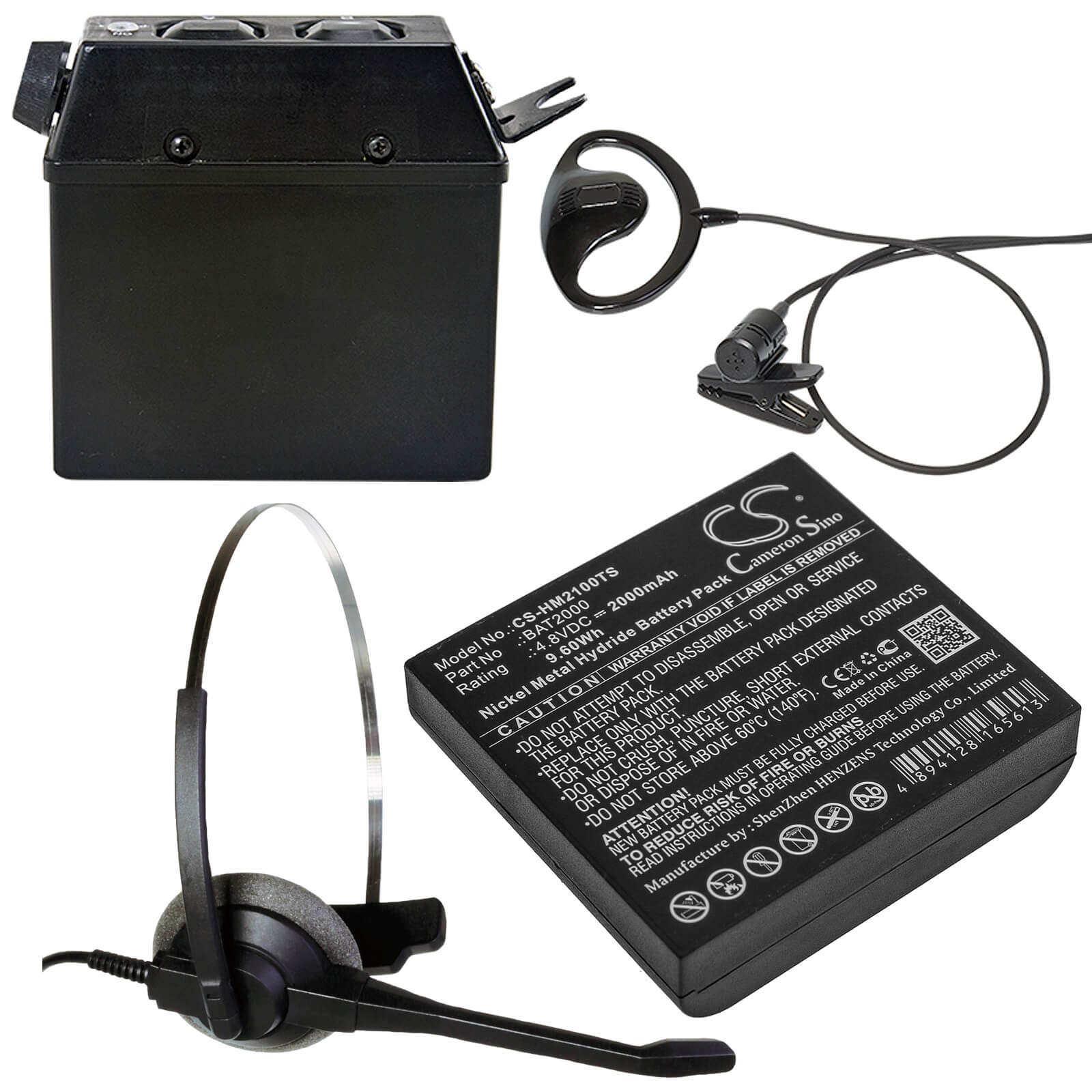 4.8V, 2000mAh, Ni-MH Battery fits Hme, Com 2000, 9.6Wh