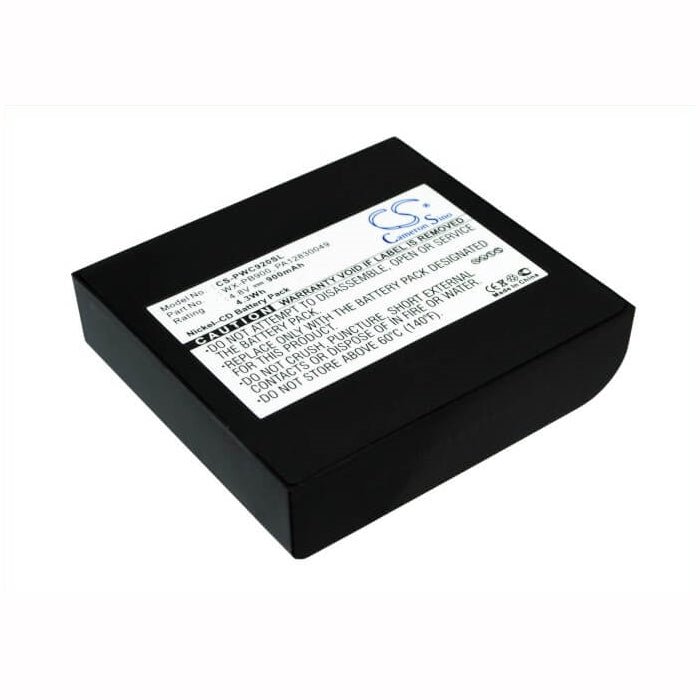 4.8V, 900mAh, Ni-CD Battery fits Panasonic, Pb-900i, Wx-c1020, 4.32Wh