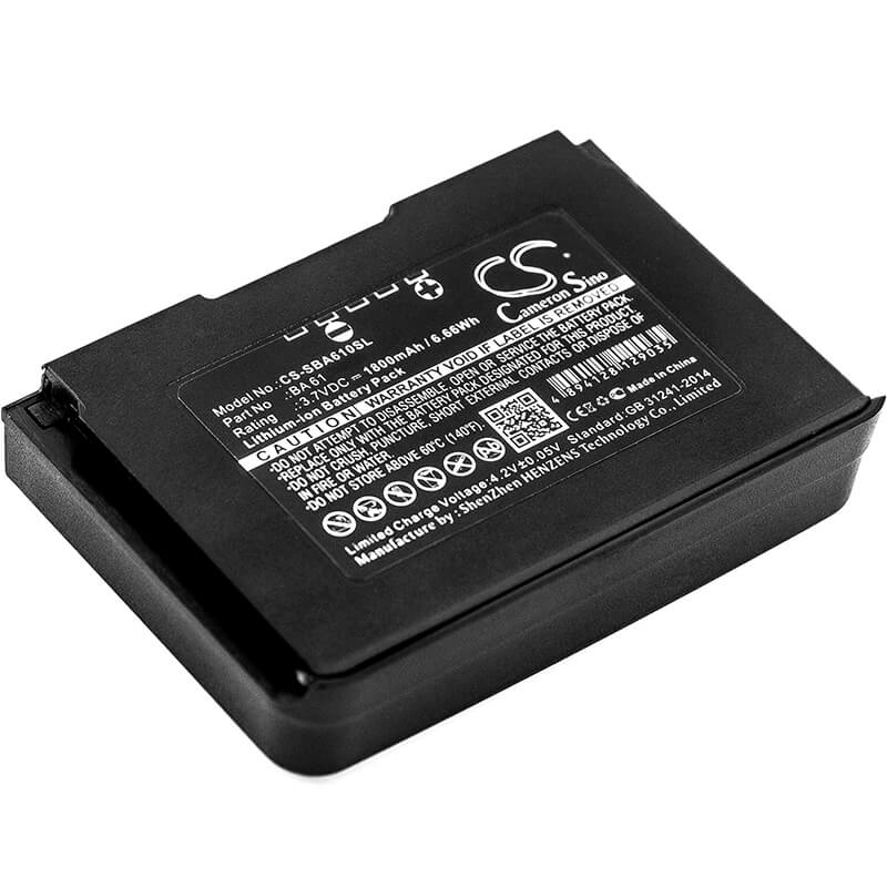 3.7V, 1800mAh, Li-ion Battery fits Sennheiser, Sk9000, Sk9000 Bodypack Transmitters, 6.66Wh