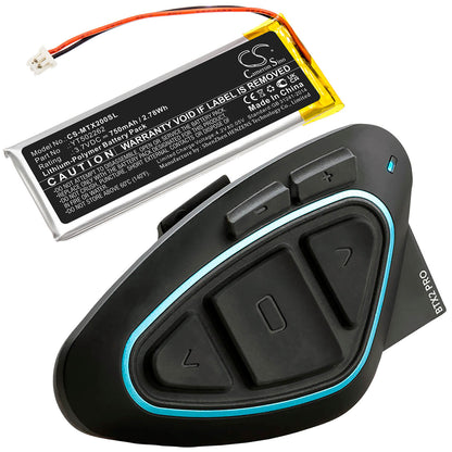3.7V, 750mAh, Li-Polymer Battery fits Midland, Btx2 Pro, 2.775Wh