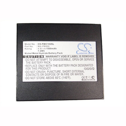 4.8V, 1500mAh, Ni-MH Battery fits Panasonic, Pb-900i, Wx-c1020, 7.2Wh