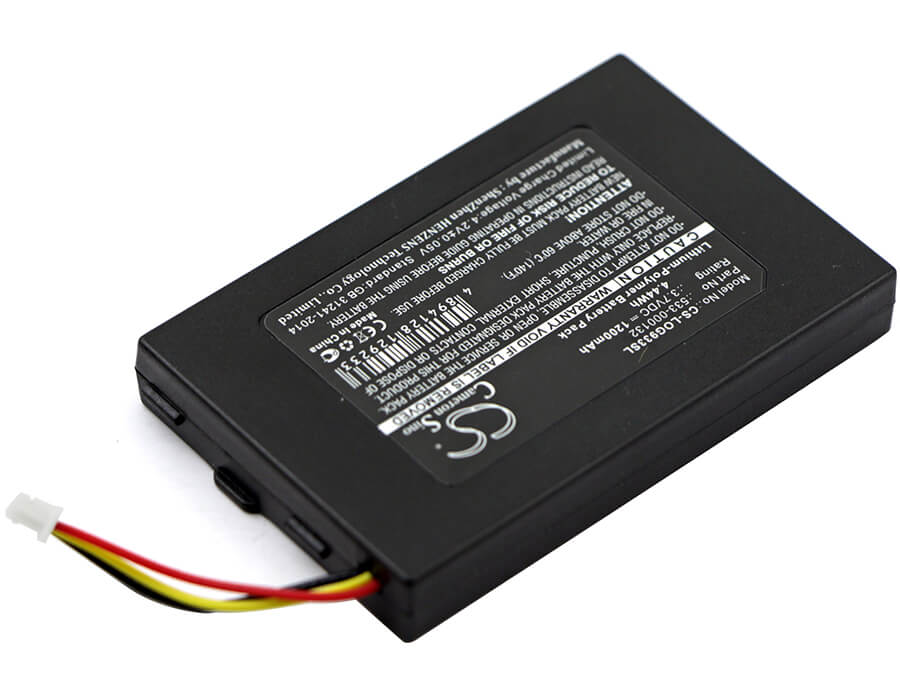 3.7V, 1200mAh, Li-Polymer Battery fits Logitech, G533, G933, 4.44Wh