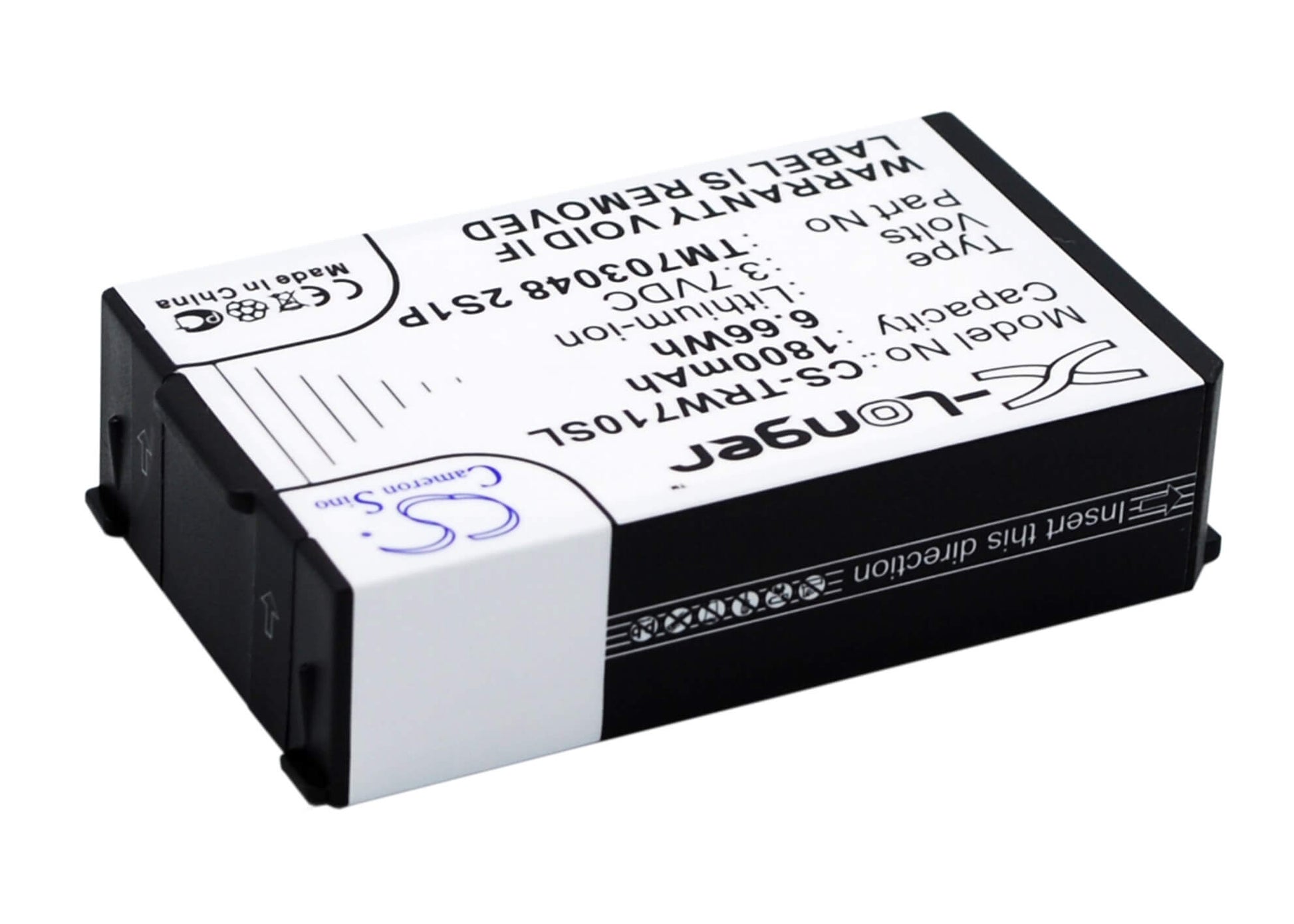 3.7V, 1800mAh, Li-ion Battery fits Tritton, Warhead 7.1, 6.66Wh