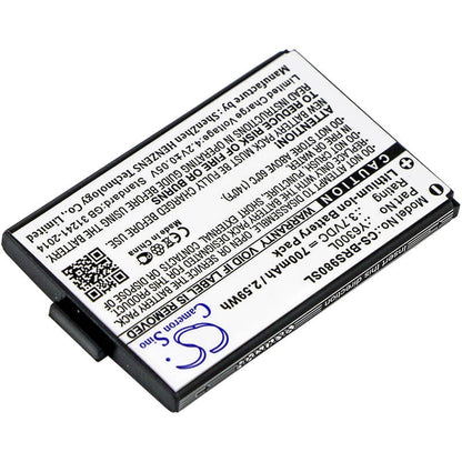3.7V, 700mAh, Li-ion Battery fits Blinc, G2, Oneal, 2.59Wh