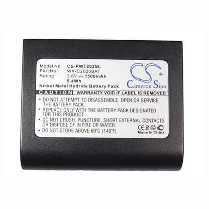 3.6V, 1500mAh, Ni-MH Battery fits Panasonic, Ultraplex Ii, Wx-ct2020, 5.4Wh