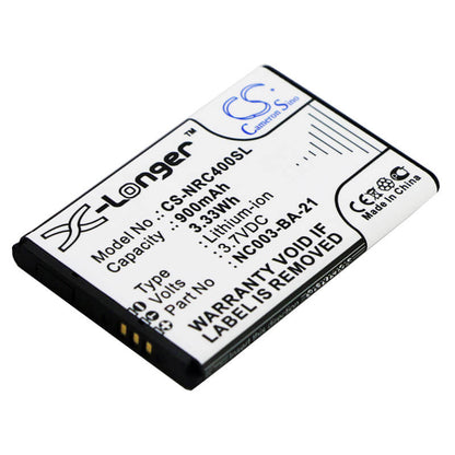 3.7V, 900mAh, Li-ion Battery fits Nolan, B4 Rcs Kits, 3.33Wh
