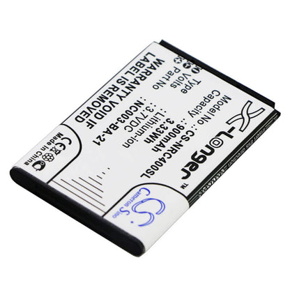 3.7V, 900mAh, Li-ion Battery fits Nolan, B4 Rcs Kits, 3.33Wh