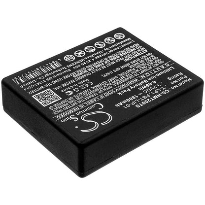 3.7V, 1800mAh, Li-ion Battery fits Hme, Tempest 2.4ghz Beltstation, Tempest Wireless Beltpacks, 6.66Wh