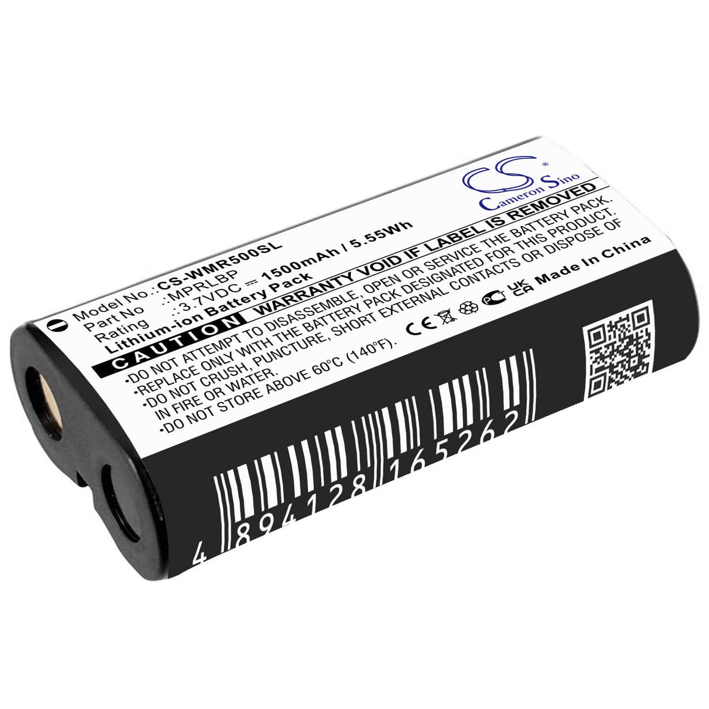 3.7V, 1500mAh, Li-ion Battery fits Wisycom, Mpr30-eng, Mpr30-iem, 5.55Wh