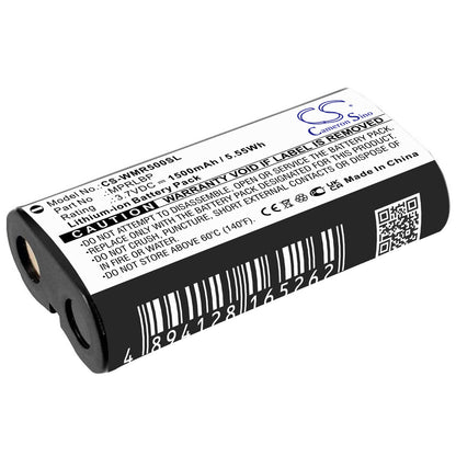 3.7V, 1500mAh, Li-ion Battery fits Wisycom, Mpr30-eng, Mpr30-iem, 5.55Wh