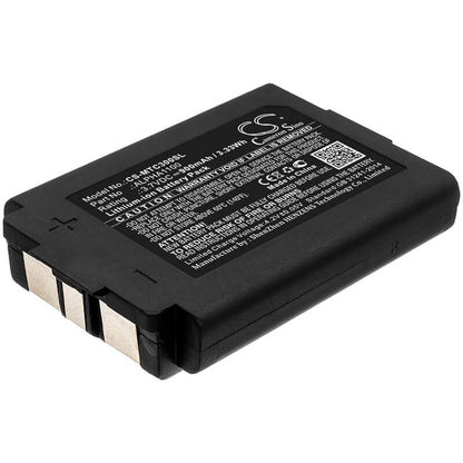 3.7V, 900mAh, Li-ion Battery fits 3m, Tac300, Tac300-oth, 3.33Wh
