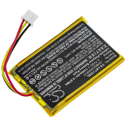 3.7V, 1100mAh, Li-Polymer Battery fits Okayo, Digital Pendant Transmitter, Lbt-1200, 4.07Wh