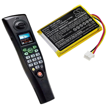 3.7V, 1100mAh, Li-Polymer Battery fits Okayo, Digital Pendant Transmitter, Lbt-1200, 4.07Wh
