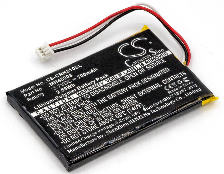 3.7V, 700mAh, Li-Polymer Battery fits Corsair, Ca-9011127-na, Ca-9011136-ap, 2.59Wh