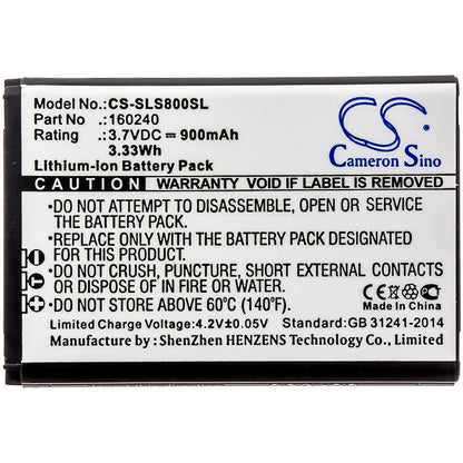 3.7V, 900mAh, Li-ion Battery fits Steelseries, 61298rx, Arctis Pro Wireless, 3.33Wh