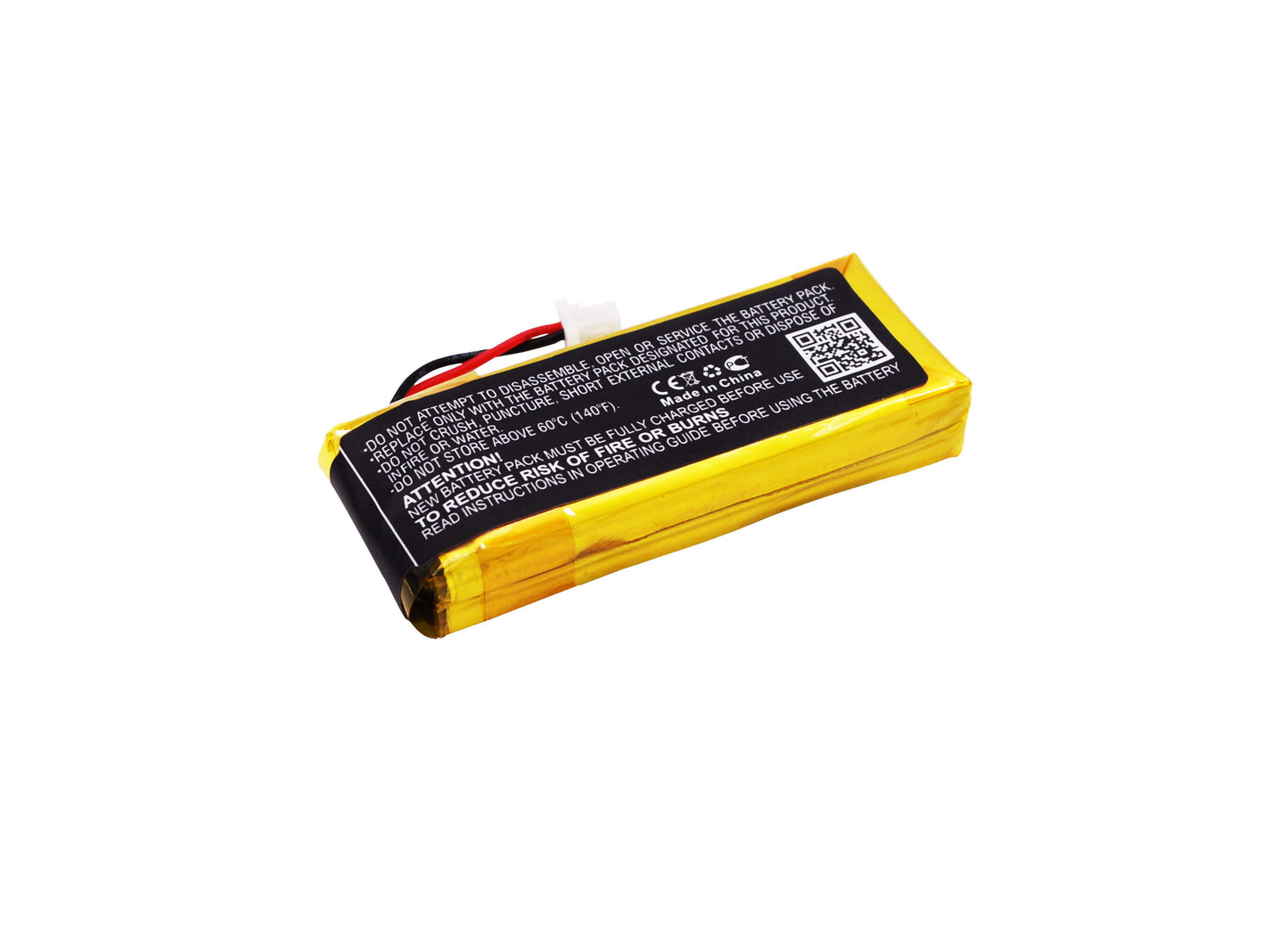 3.7V, 800mAh, Li-Polymer Battery fits Schuberth, C3, 2.96Wh