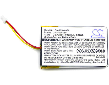 3.7V, 900mAh, Li-Polymer Battery fits Stealth, 400, 500, 3.33Wh