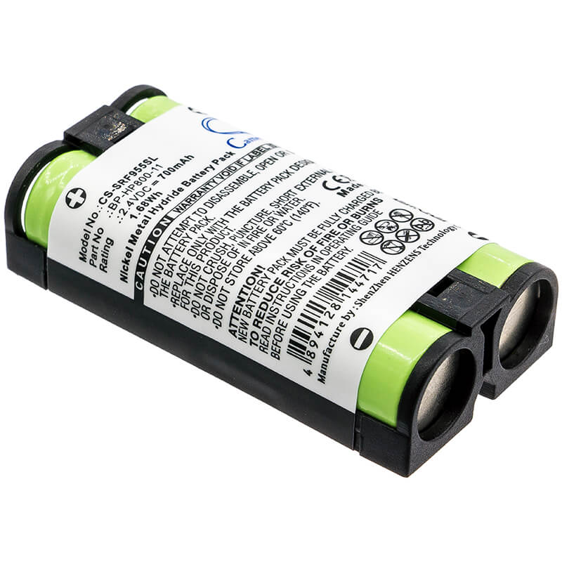2.4V, 700mAh, Ni-MH Battery fits Sony, Mdr-rf995, Mdr-rf995rk, 1.68Wh