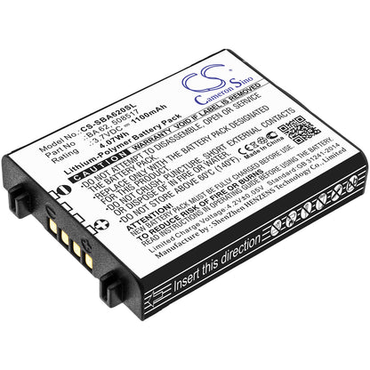 3.7V, 1100mAh, Li-Polymer Battery fits Sennheiser, L 6000, Lm 6062, 4.07Wh