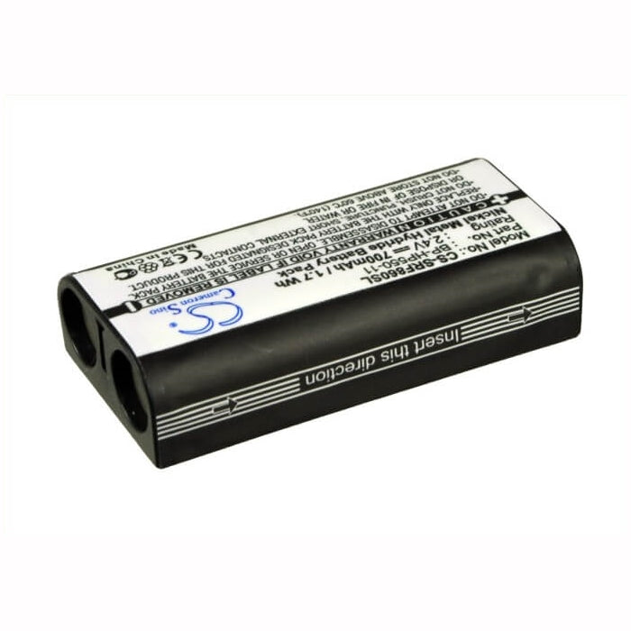 2.4V, 700mAh, Ni-MH Battery fits Sony, Mdr-if245rk, Mdr-rf4000, 1.68Wh