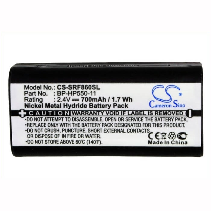 2.4V, 700mAh, Ni-MH Battery fits Sony, Mdr-if245rk, Mdr-rf4000, 1.68Wh