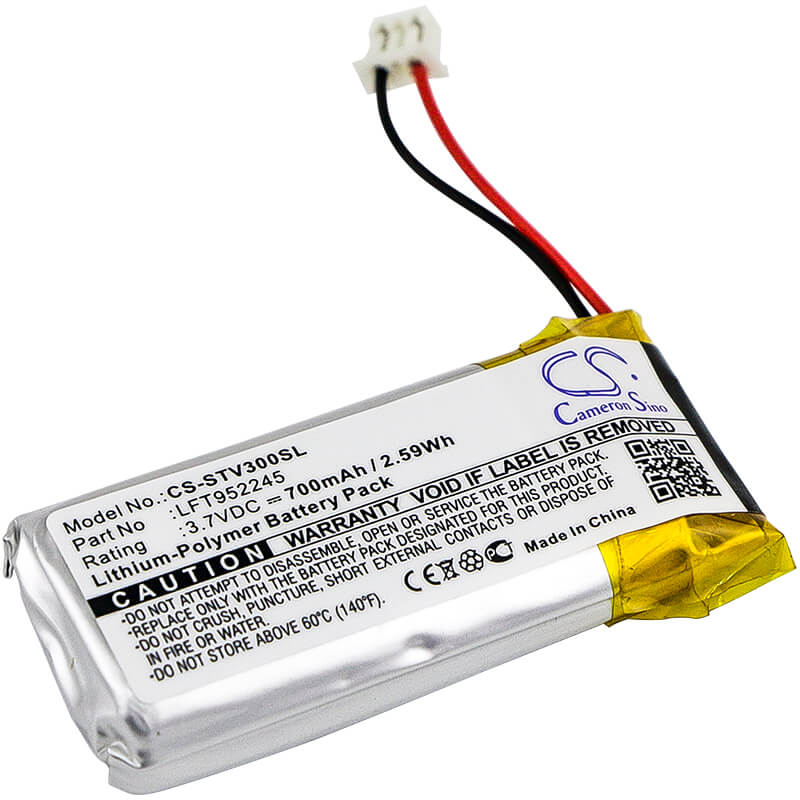 3.7V, 700mAh, Li-Polymer Battery fits Stageclix, Jack V3 Transmitter, Jack V4 Transmitter, 2.59Wh