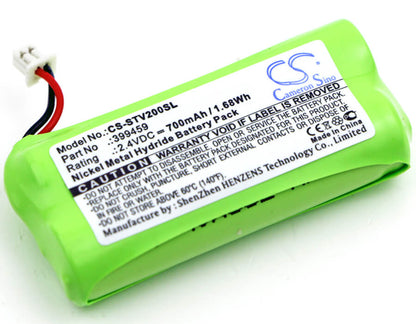 2.4V, 700mAh, Ni-MH Battery fits Stageclix, Jack V2 Transmitter, 1.68Wh