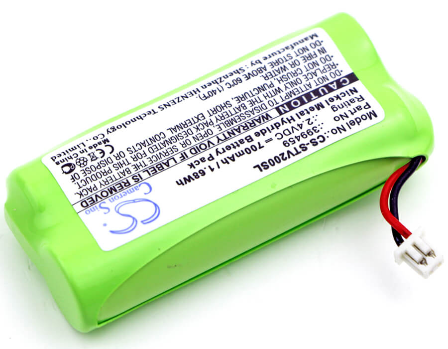 2.4V, 700mAh, Ni-MH Battery fits Stageclix, Jack V2 Transmitter, 1.68Wh