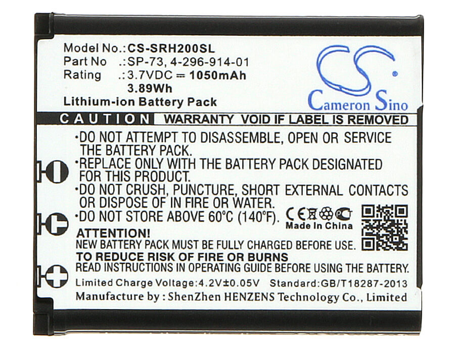 Wireless Headset 3.7V, 1050mAh, Li-ion Battery fits Sony, Mdr-1000x, Mdr-100abn, 3.885Wh
