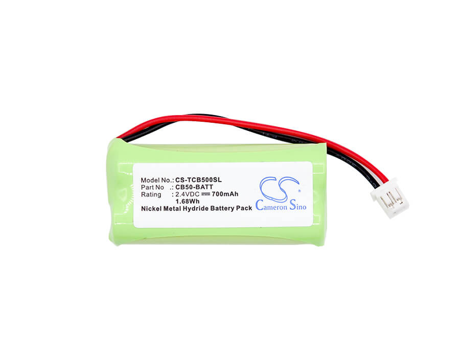 2.4V, 700mAh, Ni-MH Battery fits Hjc, Cb-50 Tandem Pro Kit Standard, 1.68Wh
