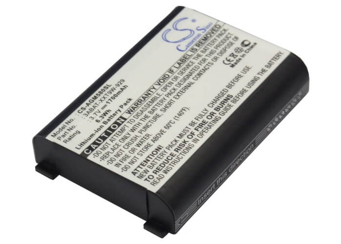 3.7V, 1700mAh, Li-ion Battery fits Astro, Gaming Mixamp 5.8 Rx, Mixamp 5.8, 6.29Wh