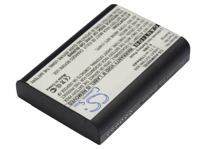 3.7V, 1700mAh, Li-ion Battery fits Astro, Gaming Mixamp 5.8 Rx, Mixamp 5.8, 6.29Wh