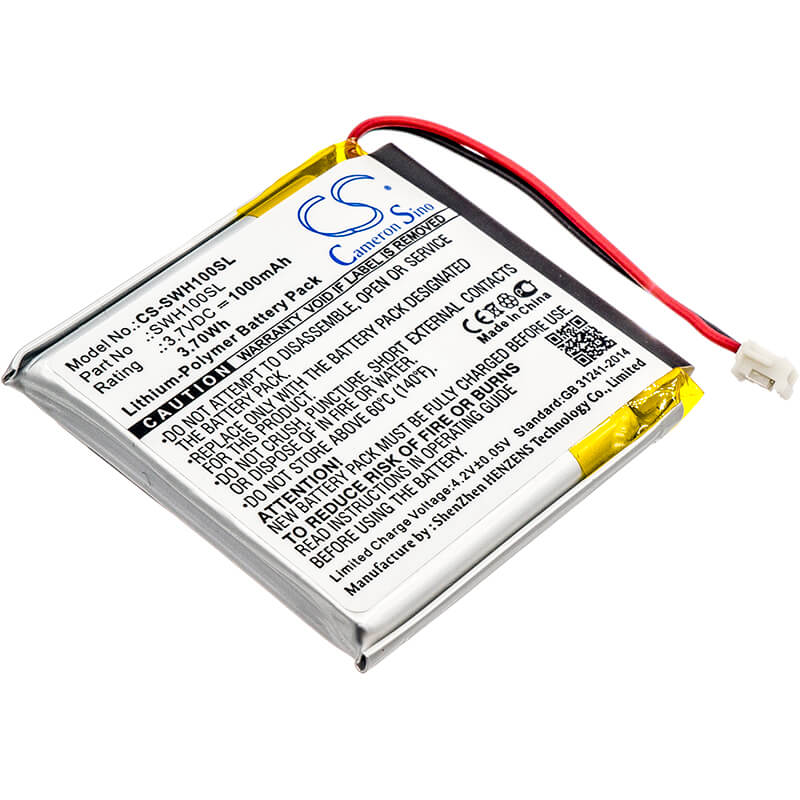 3.7V, 1000mAh, Li-Polymer Battery fits Sony, Wh-1000mx4, Wh-1000xm3, 3.7Wh