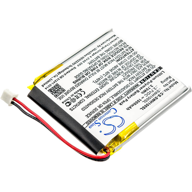 3.7V, 1000mAh, Li-Polymer Battery fits Sony, Wh-1000mx4, Wh-1000xm3, 3.7Wh