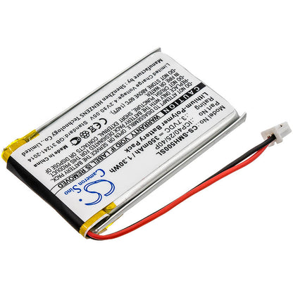 3.7V, 350mAh, Li-Polymer Battery fits Sena, Smh-5, 1.295Wh