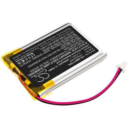 3.7V, 1000mAh, Li-Polymer Battery fits Sena, 10c, 3.7Wh