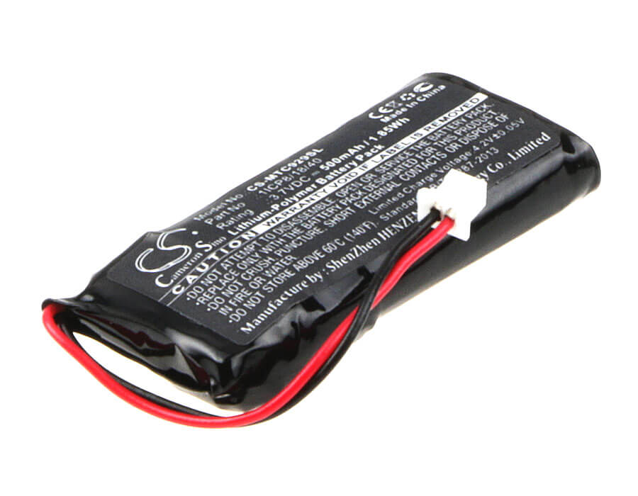 3.7V, 500mAh, Li-Polymer Battery fits Midland, Bt City, C929.01, 1.85Wh