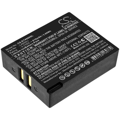 3.7V, 810mAh, Li-ion Battery fits Eartec, Hub, Hub Systems, 2.997Wh