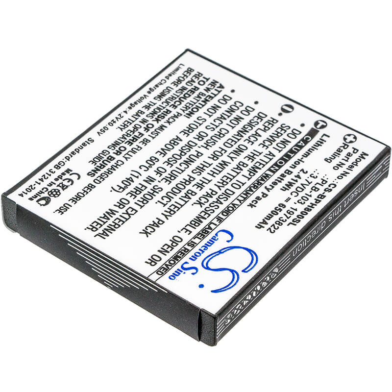 3.7V, 650mAh, Li-ion Battery fits Bang & Olufsen, Beoplay H7, Beoplay H8, 2.405Wh