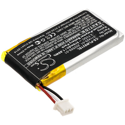 3.7V, 510mAh, Li-Polymer Battery fits Plantronics, Savi 8210, Savi W8210, 1.887Wh