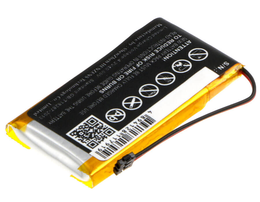 3.7V, 300mAh, Li-Polymer Battery fits Htc, Mini Bl R120 Bluetooth Media H, 1.11Wh