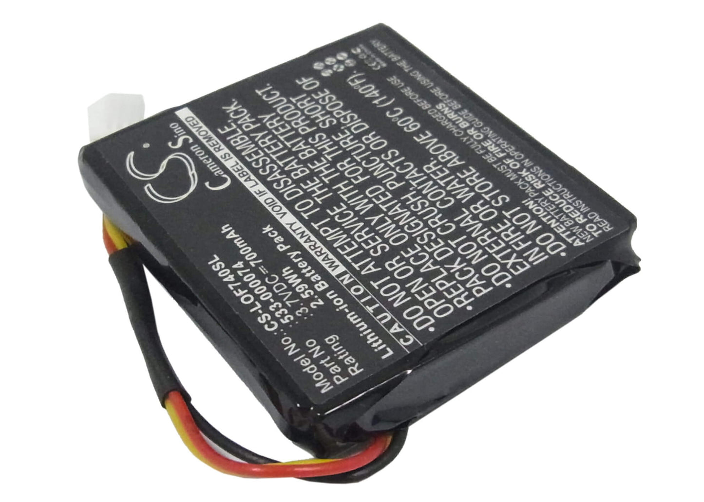 3.7V, 700mAh, Li-ion Battery fits Logitech, 981-000257, F540, 2.59Wh