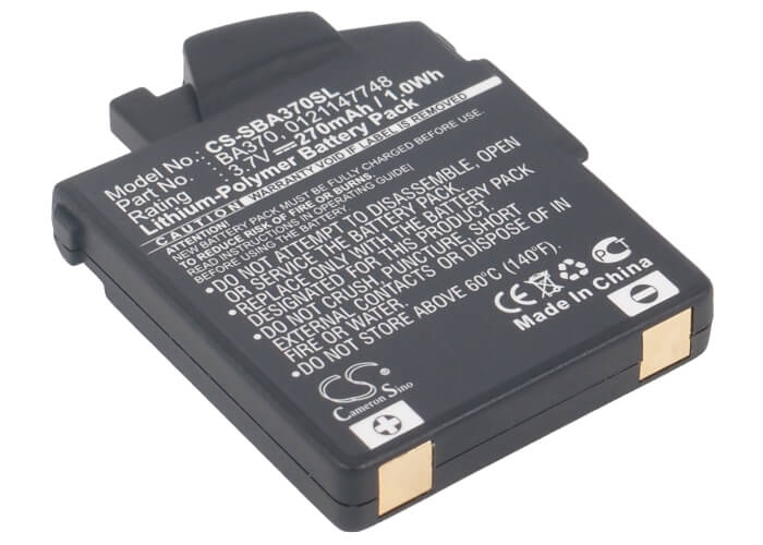 3.7V, 270mAh, Li-Polymer Battery fits Sennheiser, 450 Travel, 550 Travel, 0.999Wh