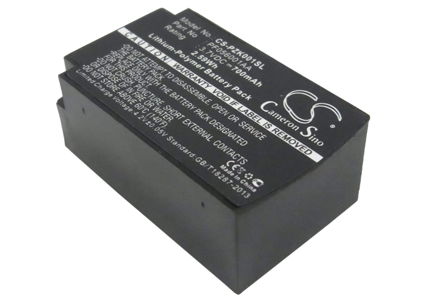 3.7V, 700mAh, Li-Polymer Battery fits Parrot, Zik, 2.59Wh