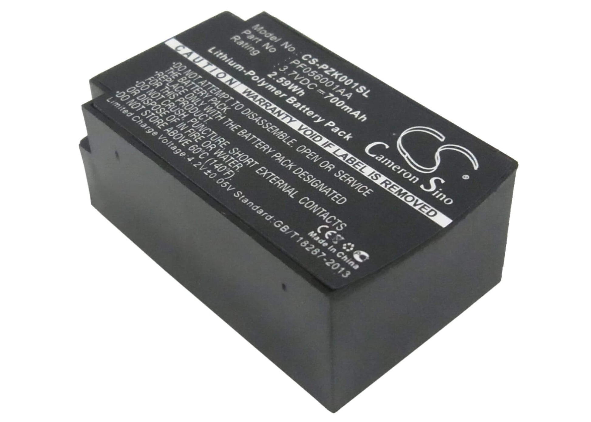 3.7V, 700mAh, Li-Polymer Battery fits Parrot, Zik, 2.59Wh