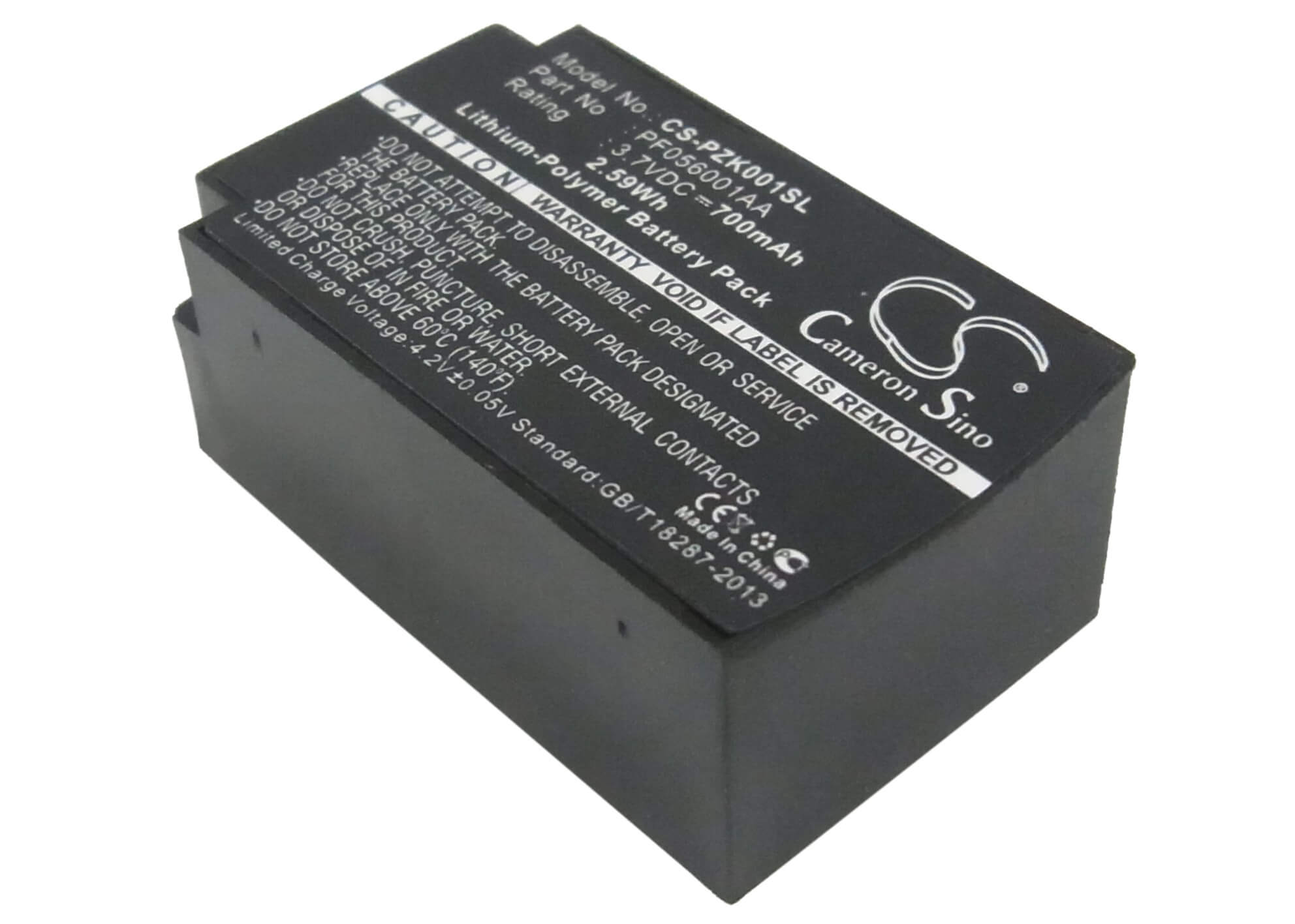3.7V, 700mAh, Li-Polymer Battery fits Parrot, Zik, 2.59Wh
