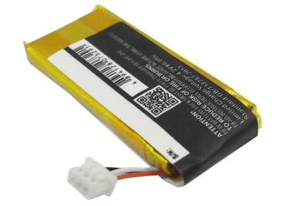3.7V, 180mAh, Li-Polymer Battery fits Sennheiser, D10, Dw Office, 0.666Wh