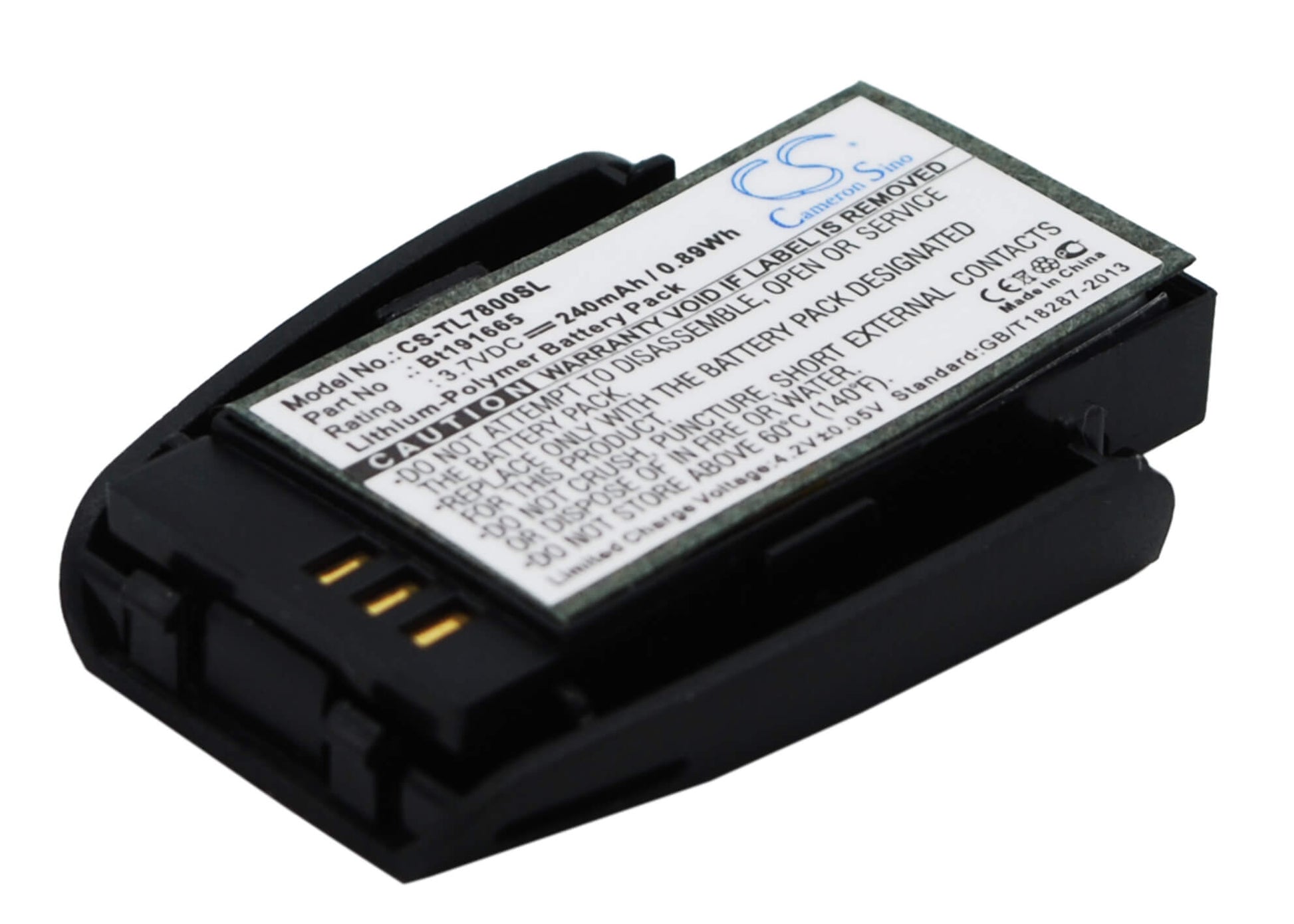 3.7V, 240mAh, Li-Polymer Battery fits At&t, Sb3014, Tl7800, 0.888Wh